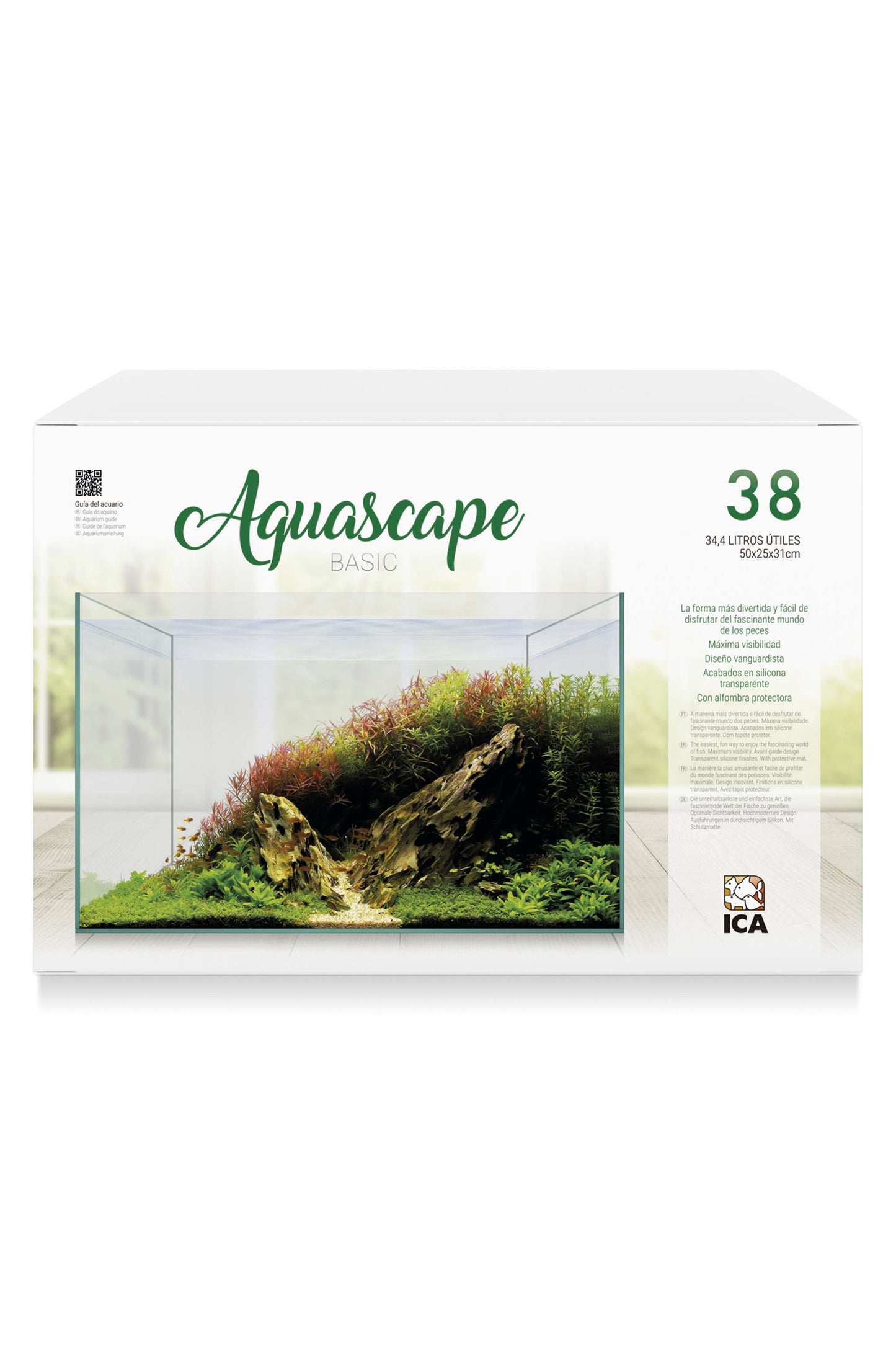 Acuario Kit AquaScape Basic 38 de 34,4 litros