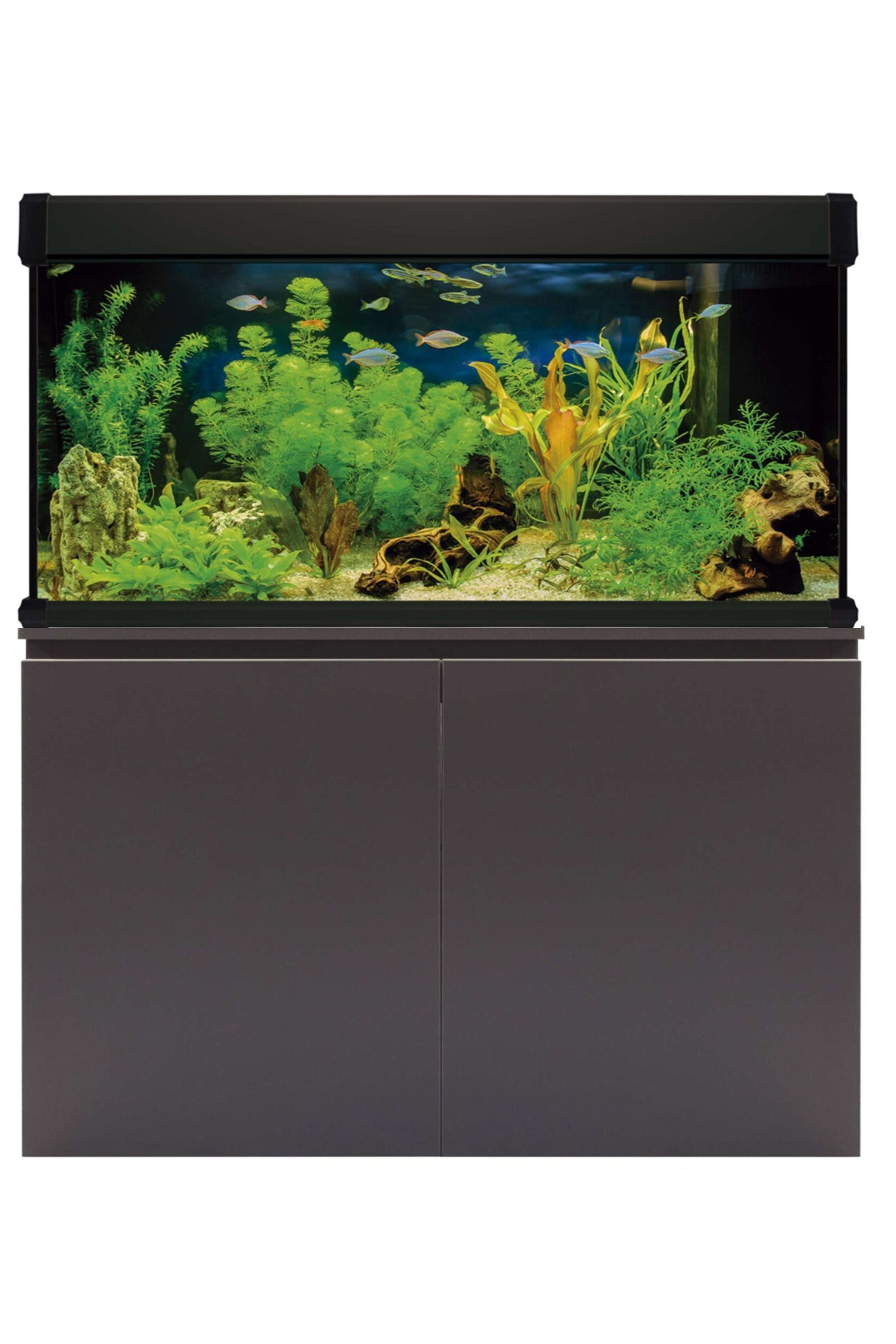AquaLUX PRO 300 - Acuario de 300 litros con mueble Negro