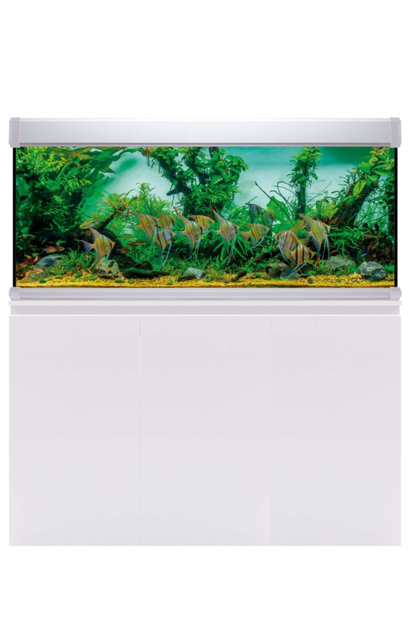 AquaLUX PRO 450 - Acuario de 450 litros con mueble Blanco