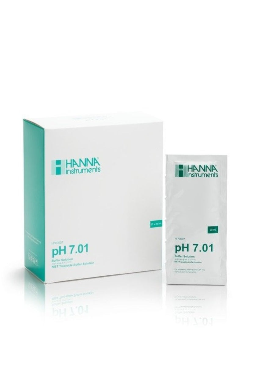 HANNA - Solución Tampón pH 7.01 (25x20 ml.) - Hi70007P