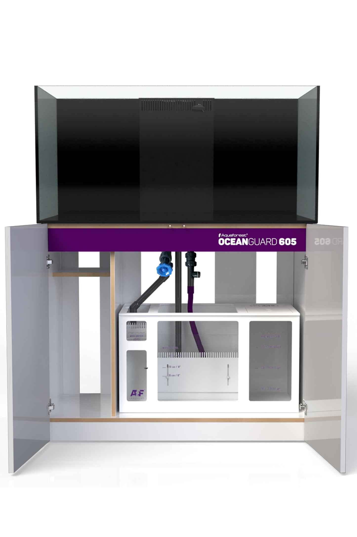 Acuario OCEAN GUARD 605 con mueble estilo CRUSHED ICE