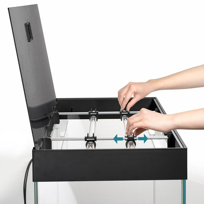 Acuario Optiset 200 litros con mueble Negro