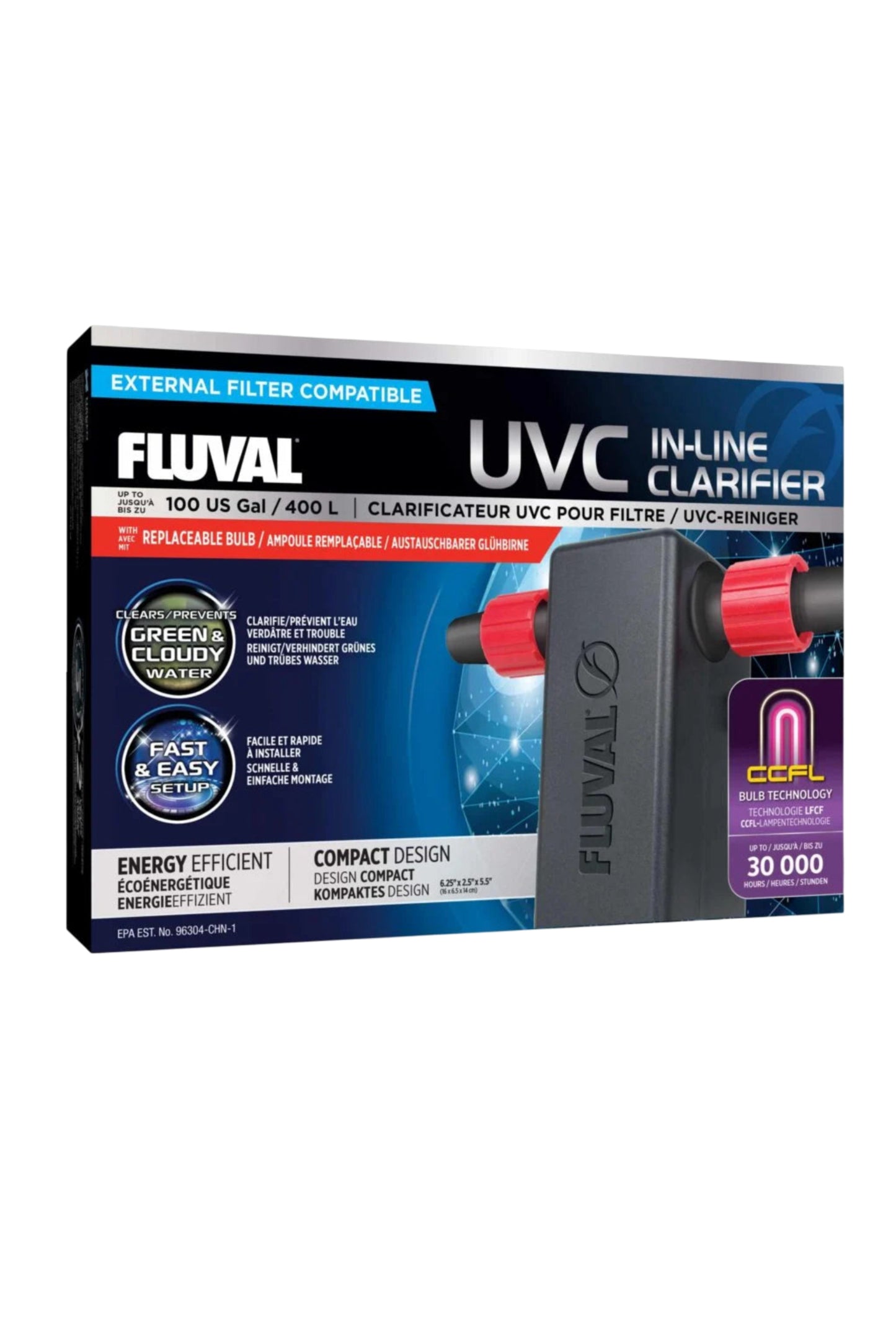 Fluval - Clarificador UVC de 3W para filtro Fluval Serie 07