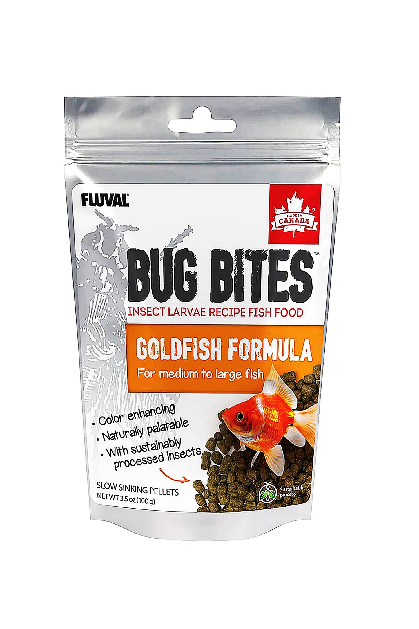 Fluval - Pellets de água fria para picadas de insetos, 100G