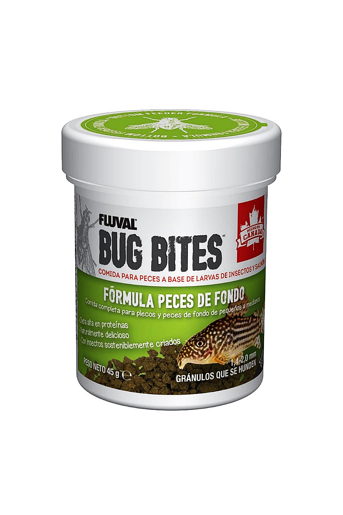 Fluval - Bug Bites Plecos Granulat, 45G