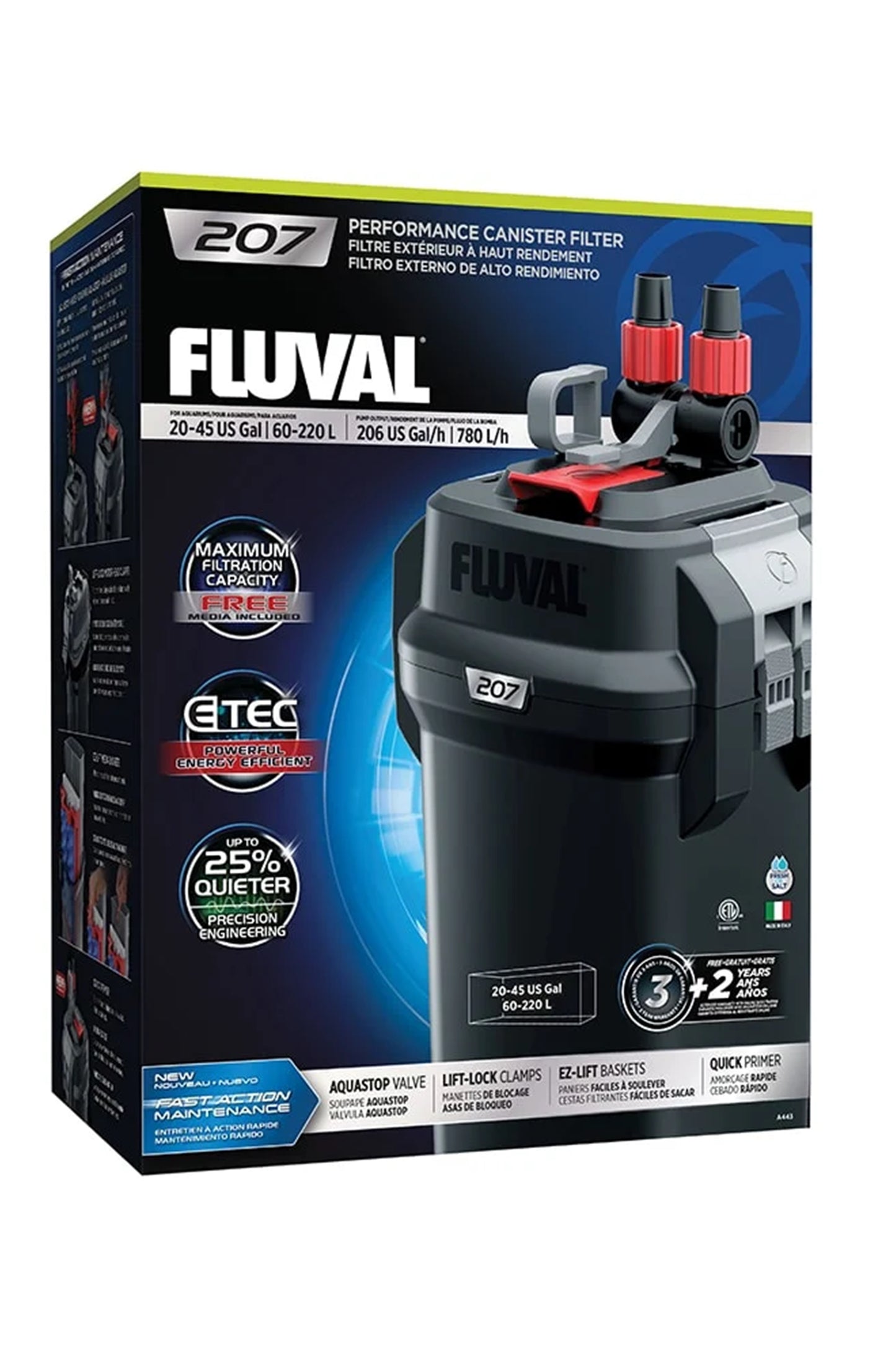 Filtro Externo Fluval 207 (até 220 litros)