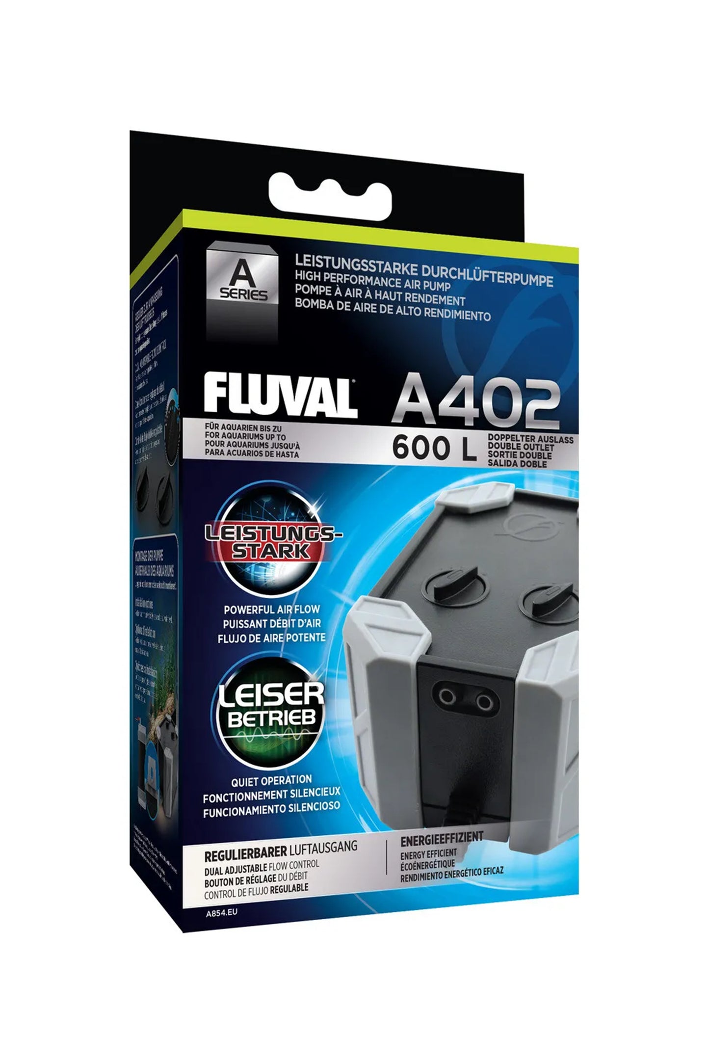 Fluval – Luftpumpe Serie A 402, 600 l