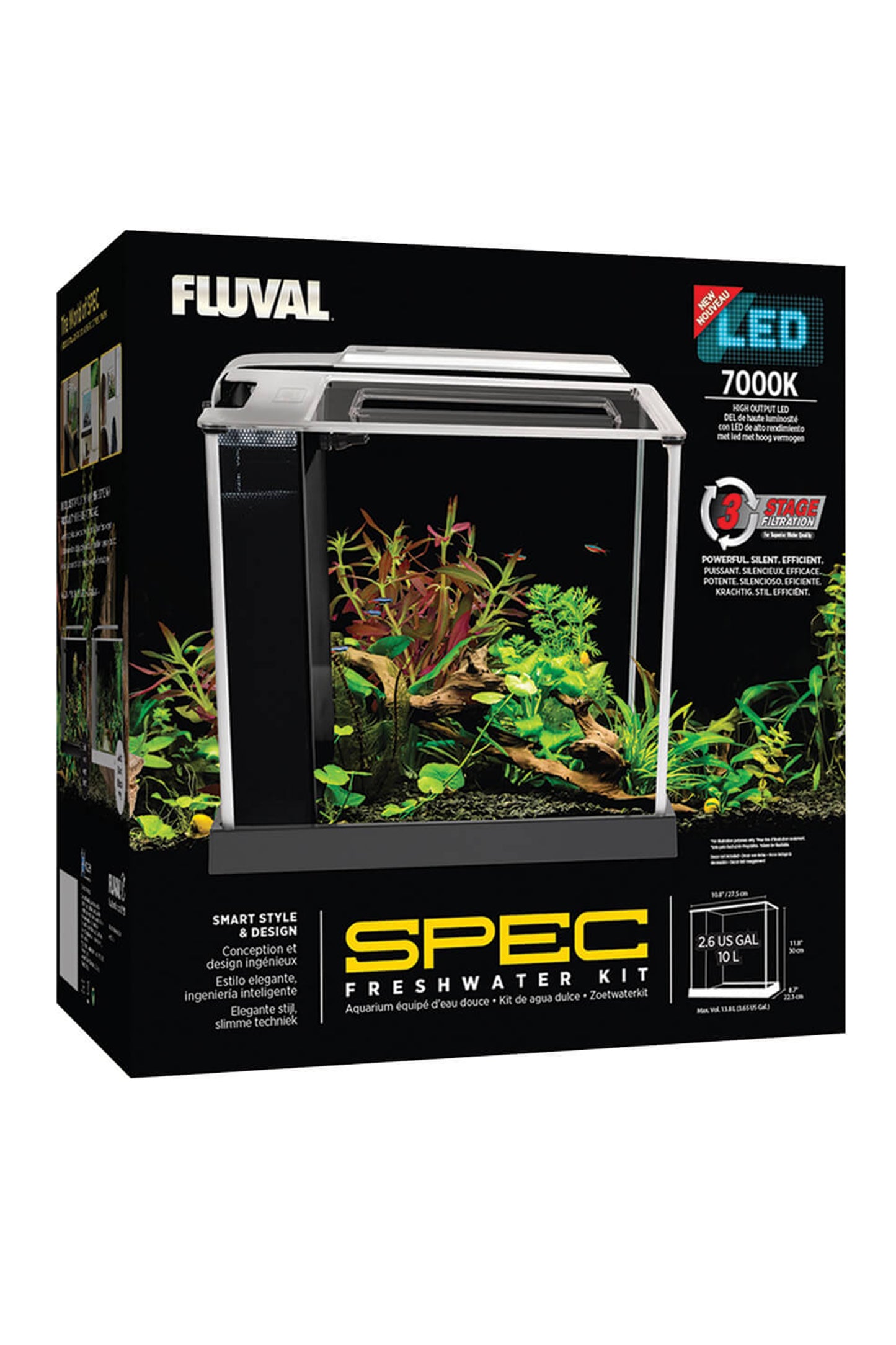 Fluval – Spec Nano White Aquarium, 10 l