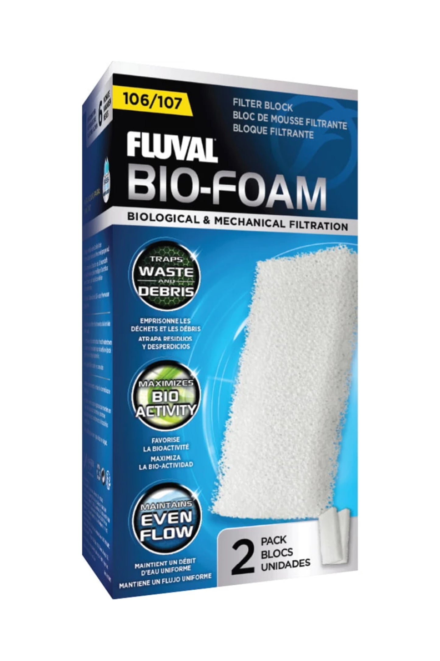 Fluval - Bio-Schaum 107 - 2 Einheiten