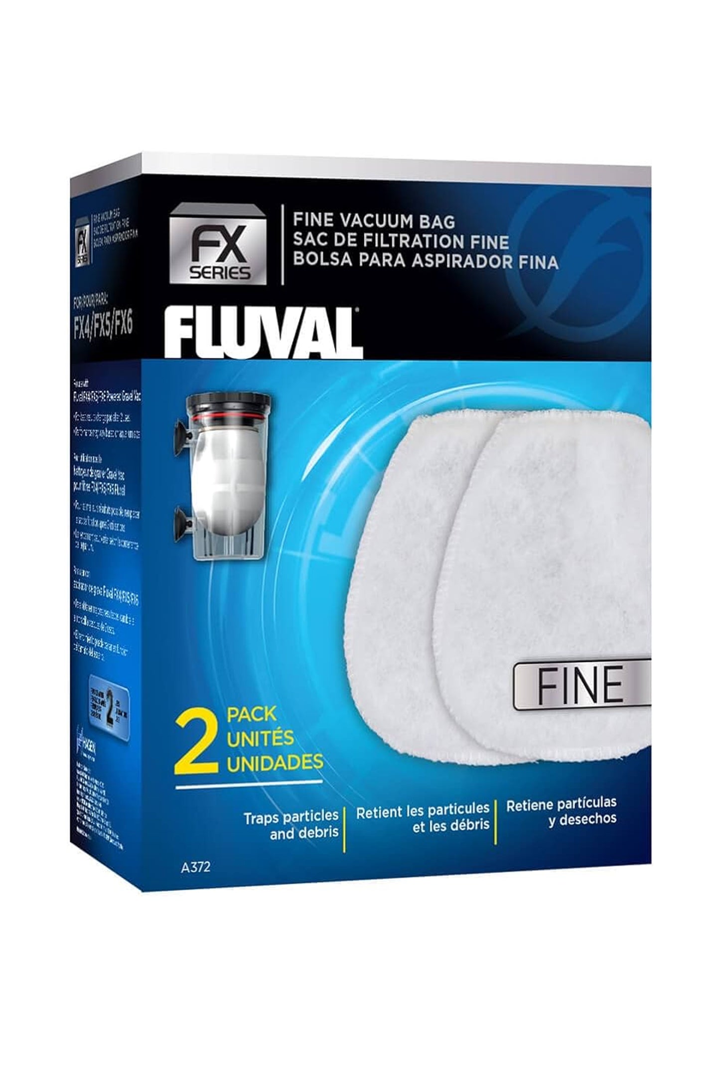 Fluval - Saco para Aspirador Fino FX - 2 unidades