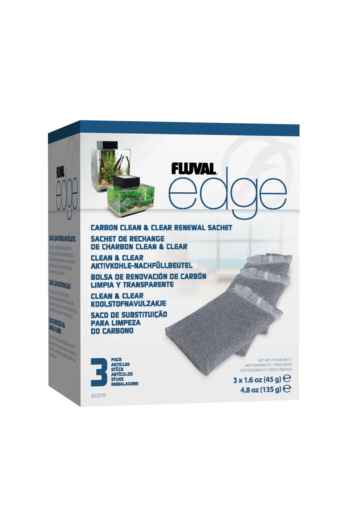 Fluval - Edge Carbón - 3 uds