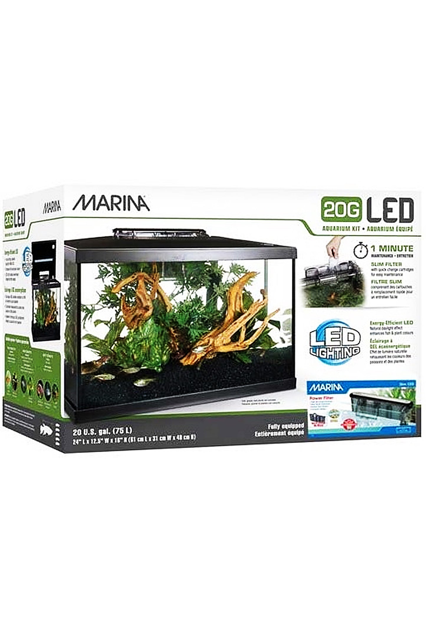 Marina - Led Aquarium Kit 20G, 75L