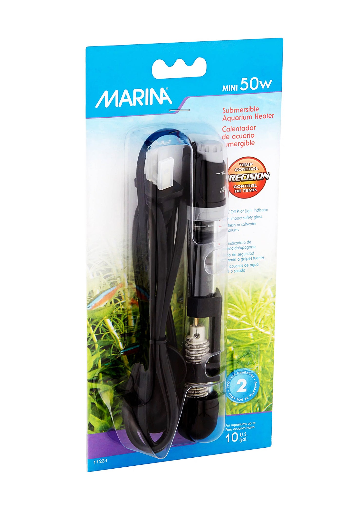 Marina - Aquecedor Submersível, Mini 50W, 15cm