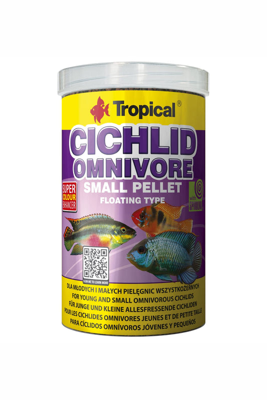 Tropical - Cichlid Omnivoro S Pellet 250 ml.