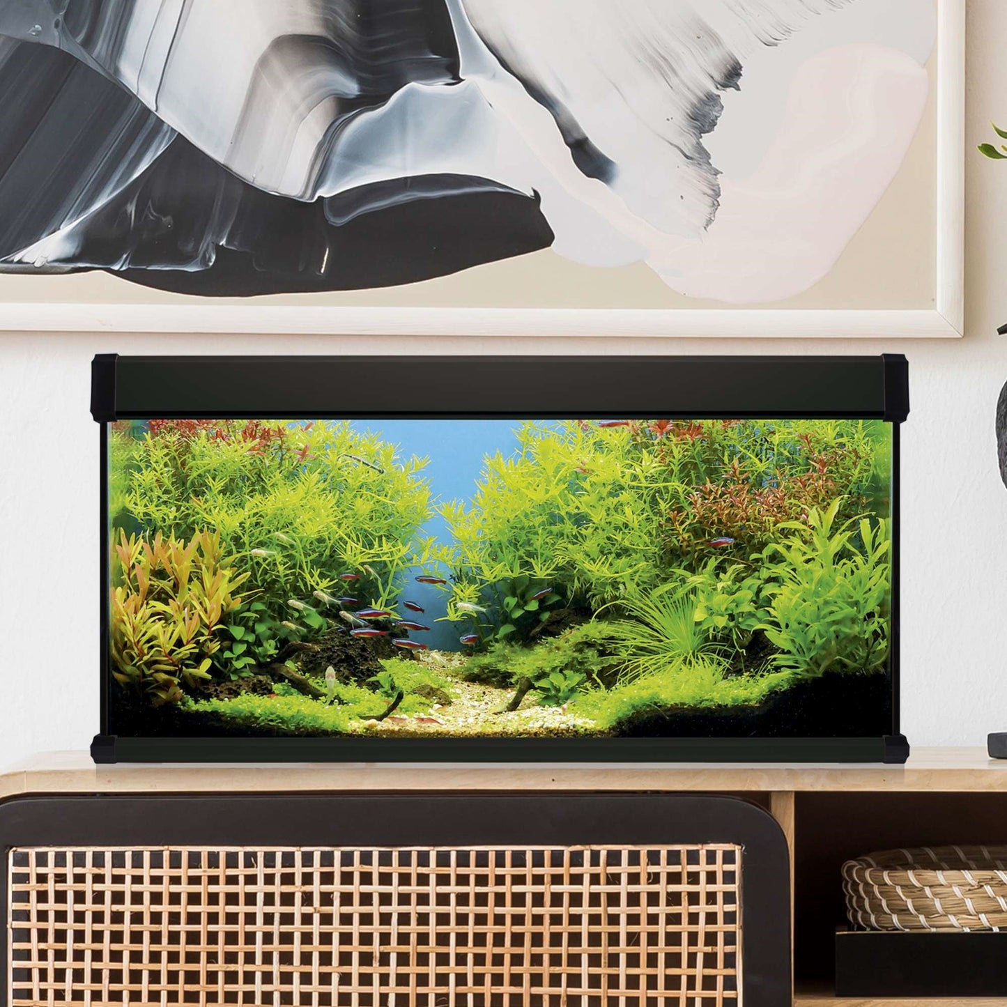 Kit AquaLUX PRO 130 - Acuario de 130 litros Negro