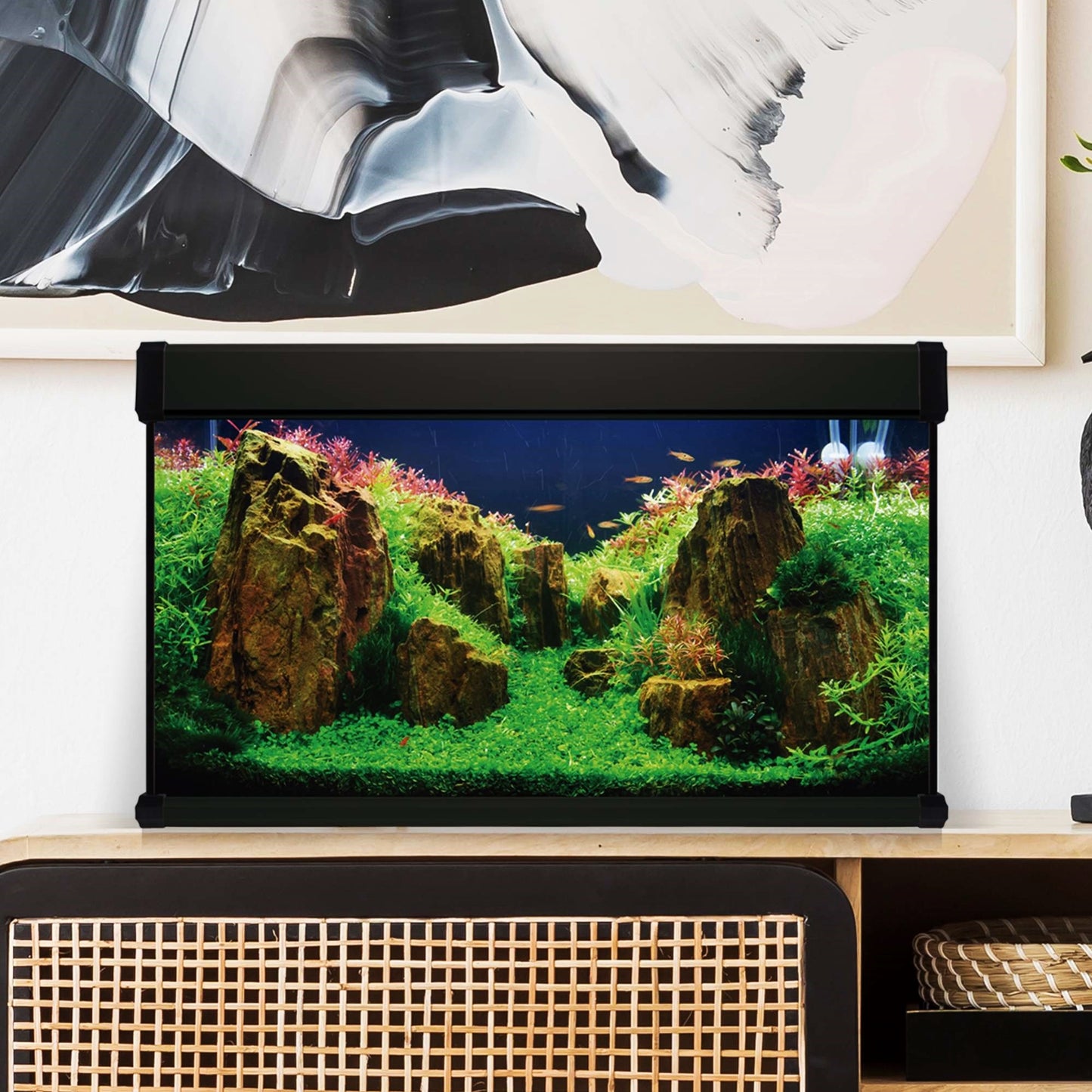 Kit AquaLUX PRO 200 - Acuario de 200 litros Negro