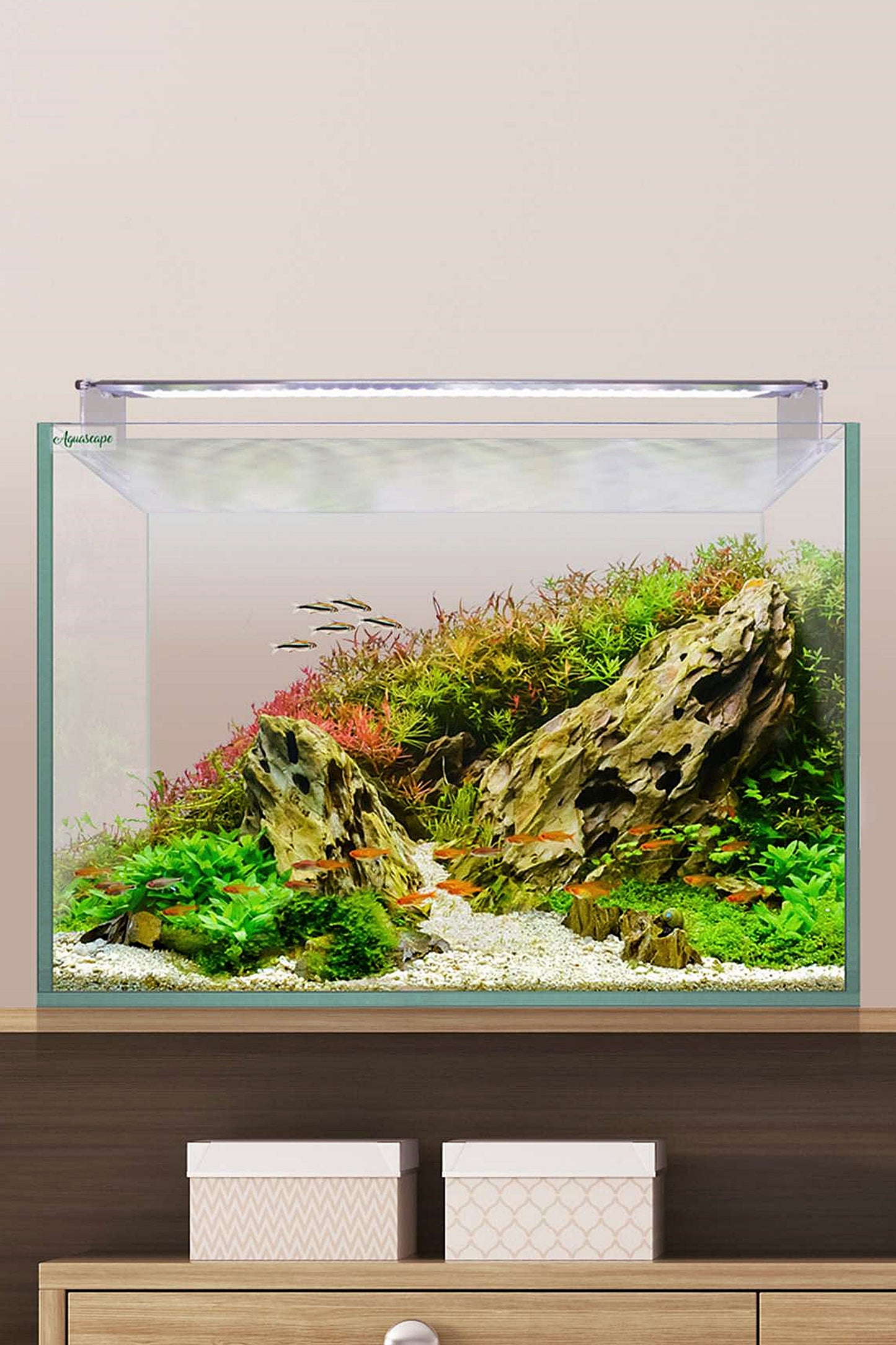Acuario Kit AquaScape RGB 68 de 70 litros