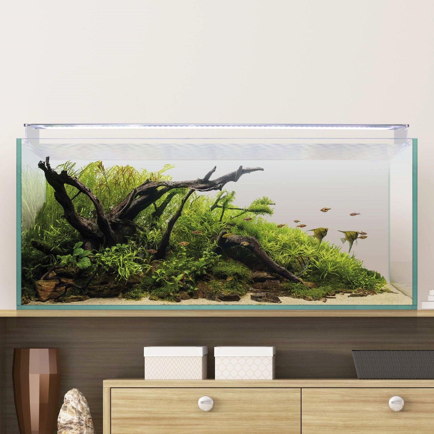 Acuario Kit AquaScape RGB 130 de 123 litros