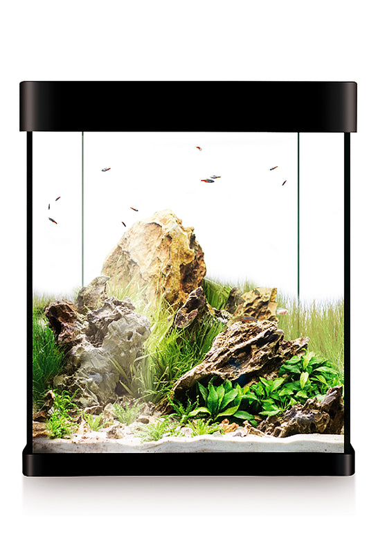 Acuario Kit Nano AquaLED Crystal 30 de 30 litros en Negro