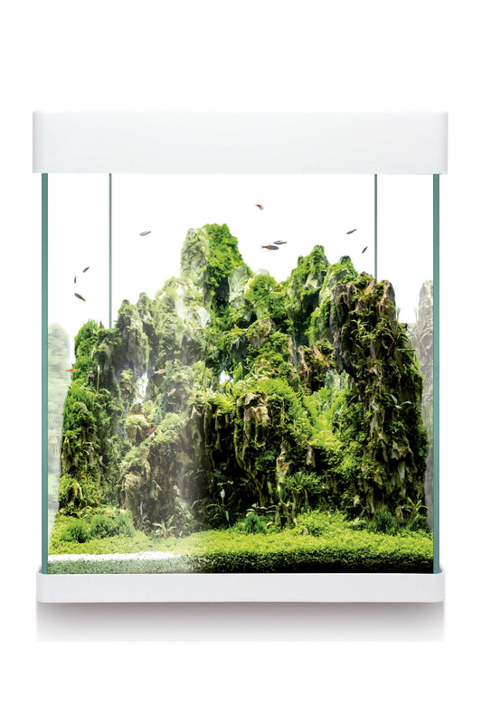 Acuario Kit Nano AquaLED RGB 30 de 25 litros en Blanco