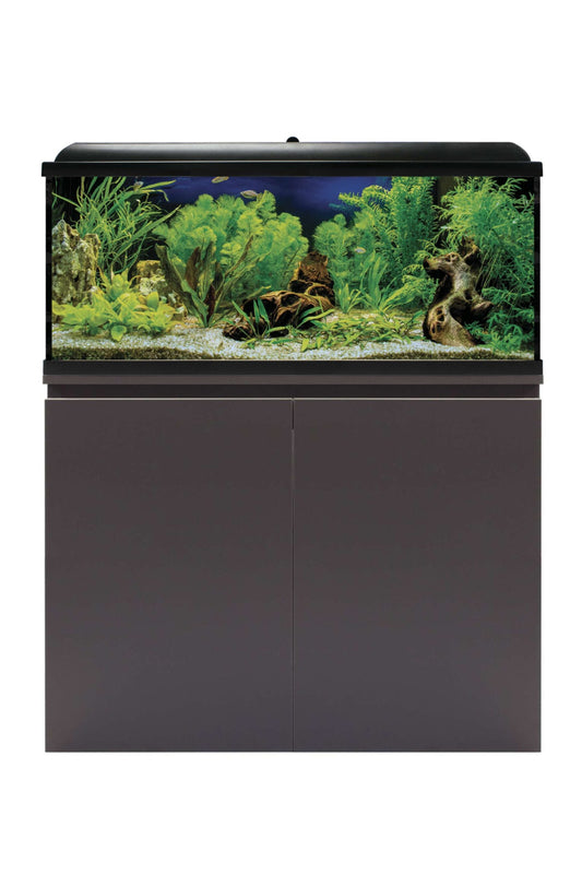 AquaLED PRO 130 - Acuario de 130 litros con mesa en Negro