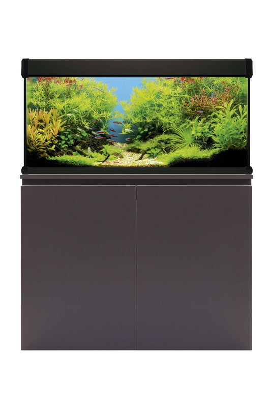 AquaLUX PRO 168 - Acuario de 168 litros con mueble Negro