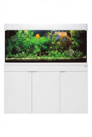 AquaLUX PRO - Acuario 300 litros y mesa AquaStand en Blanco