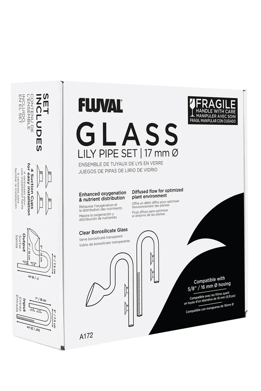 Fluval LILY PIPE - Juego de pipetas de cristal para filtro