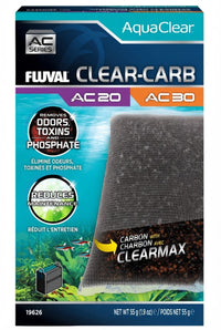 Material filtrante para filtro Fluval AC20/30 Clear-Carbón 1 ud.