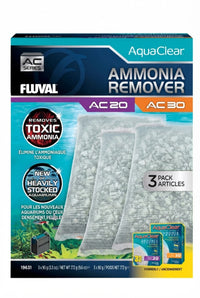 Material filtrante para filtro Fluval AC20/30 Pack Ahorro Elm.Amonia 3 ud.