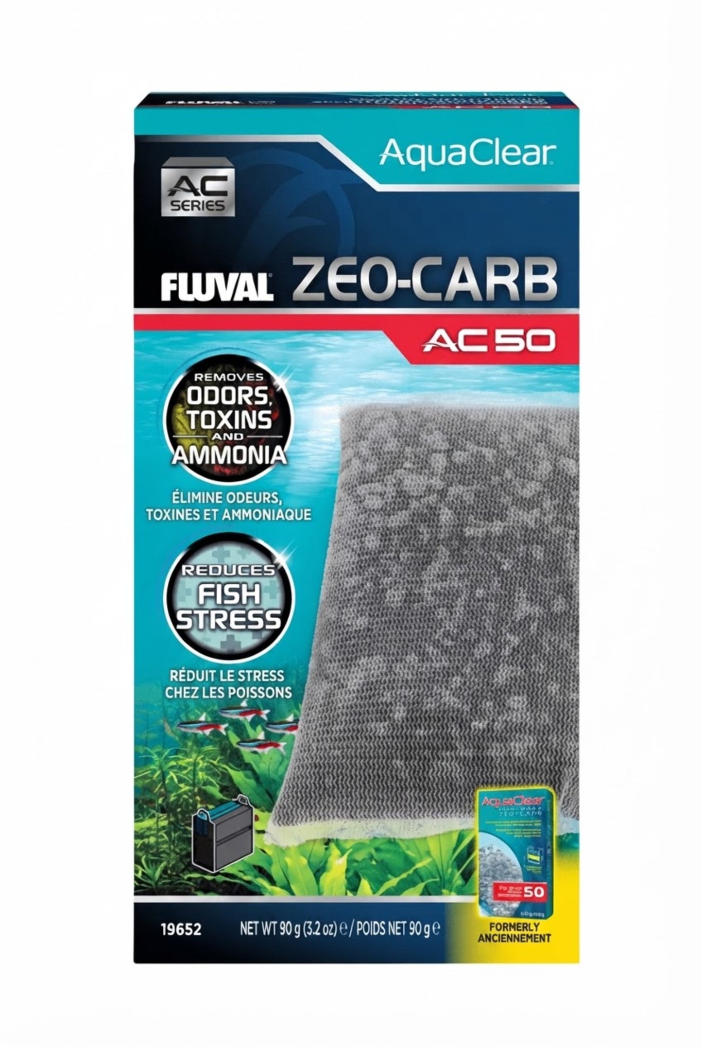 Material filtrante para filtro Fluval AC50 Zeo-Carbón 1 ud.