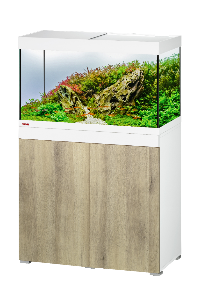 Nuevo Acuario EHEIM VIVALINE de 144 litros con mueble ARTIC/MADERA