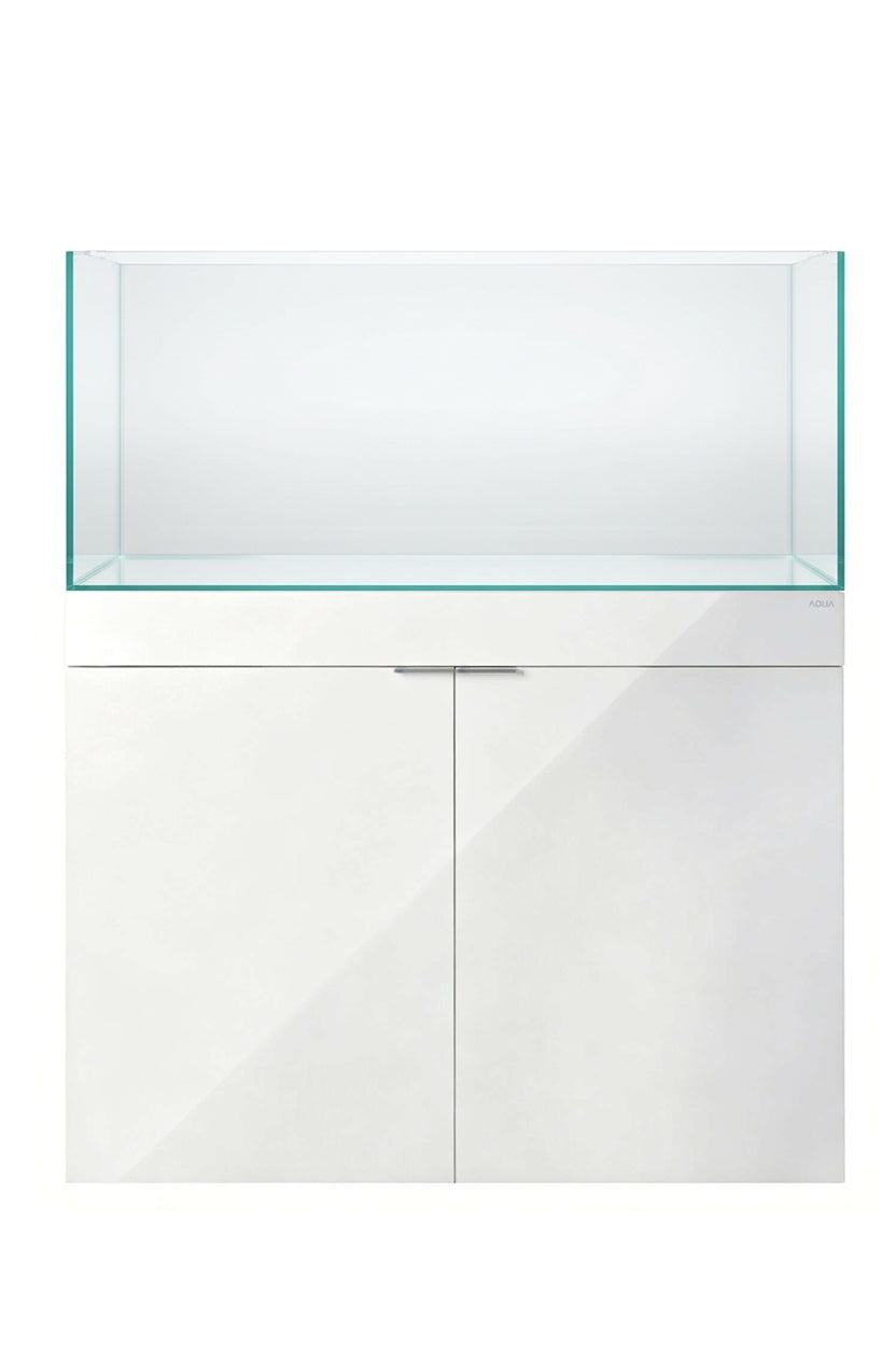 AquaScape 180 - Urna de cristal óptico de 179 litros con mueble AquaStand Blanco