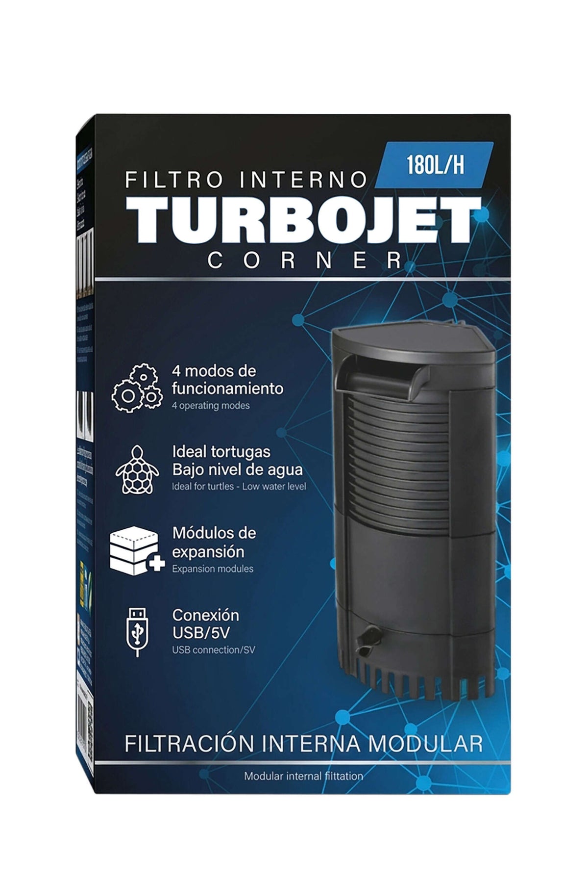 Filtro interior TURBOJET CORNER (180 litros/hora)