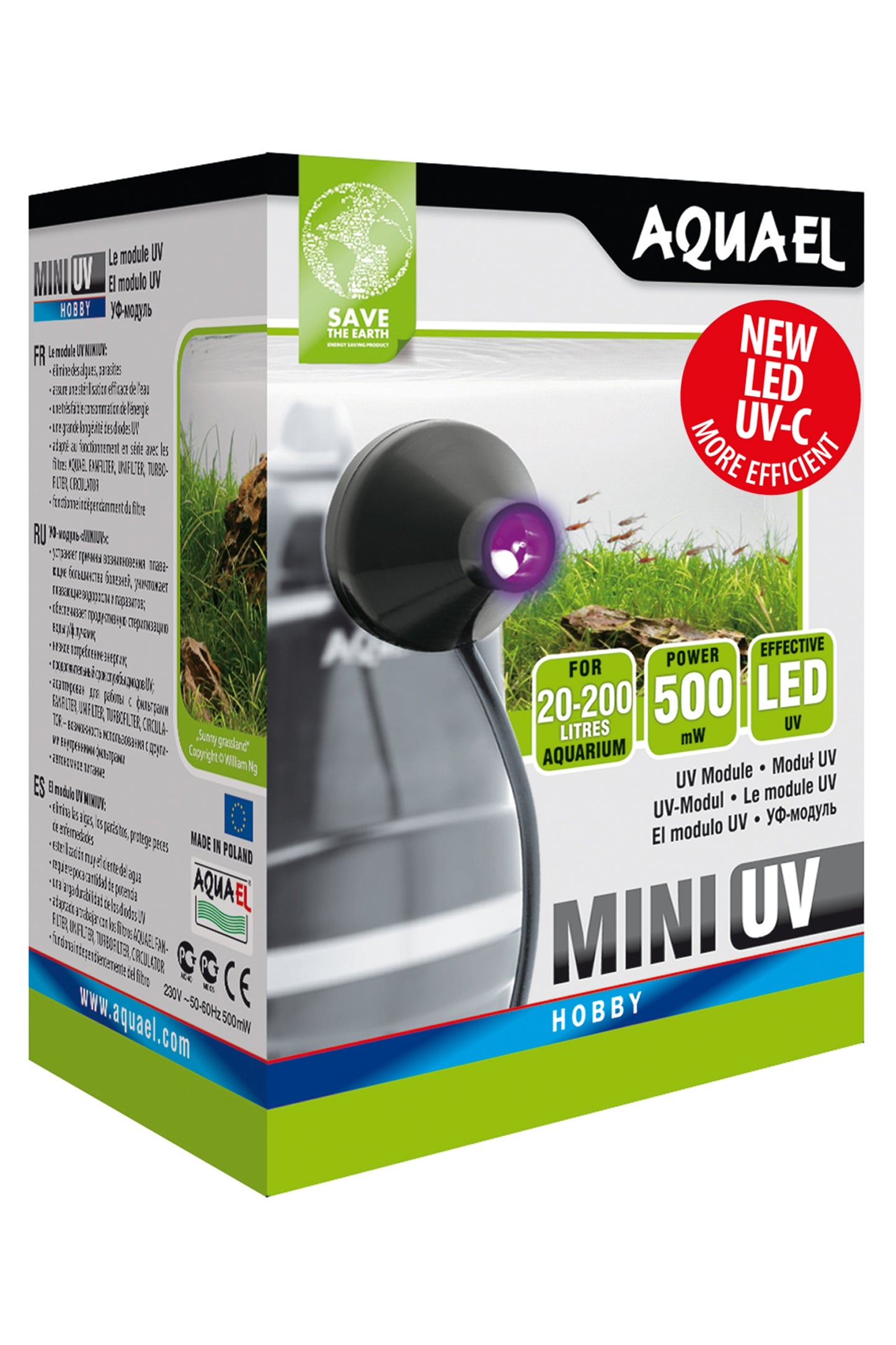 Mini UV para filtros internos de AQUAEL