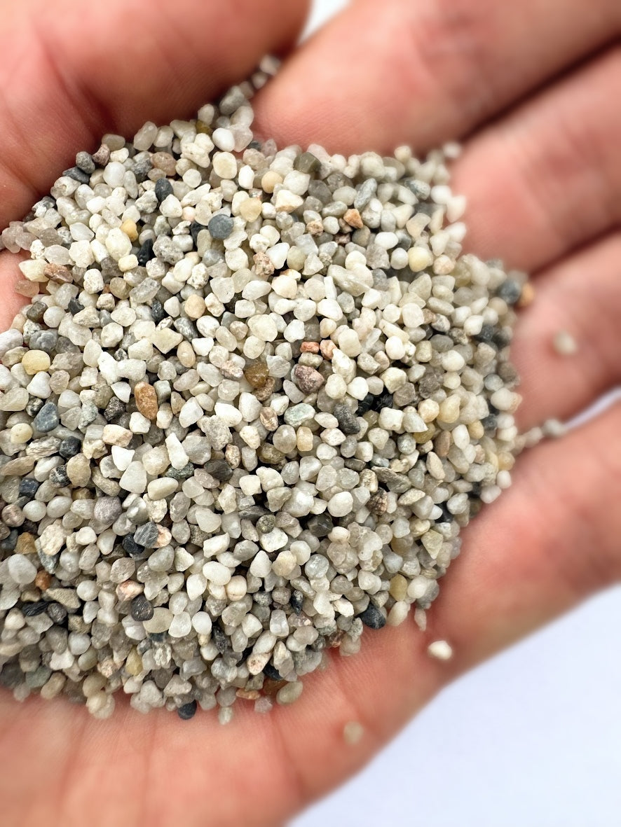 Grava Multicolor de 1.4/2 mm. (10 kg.)