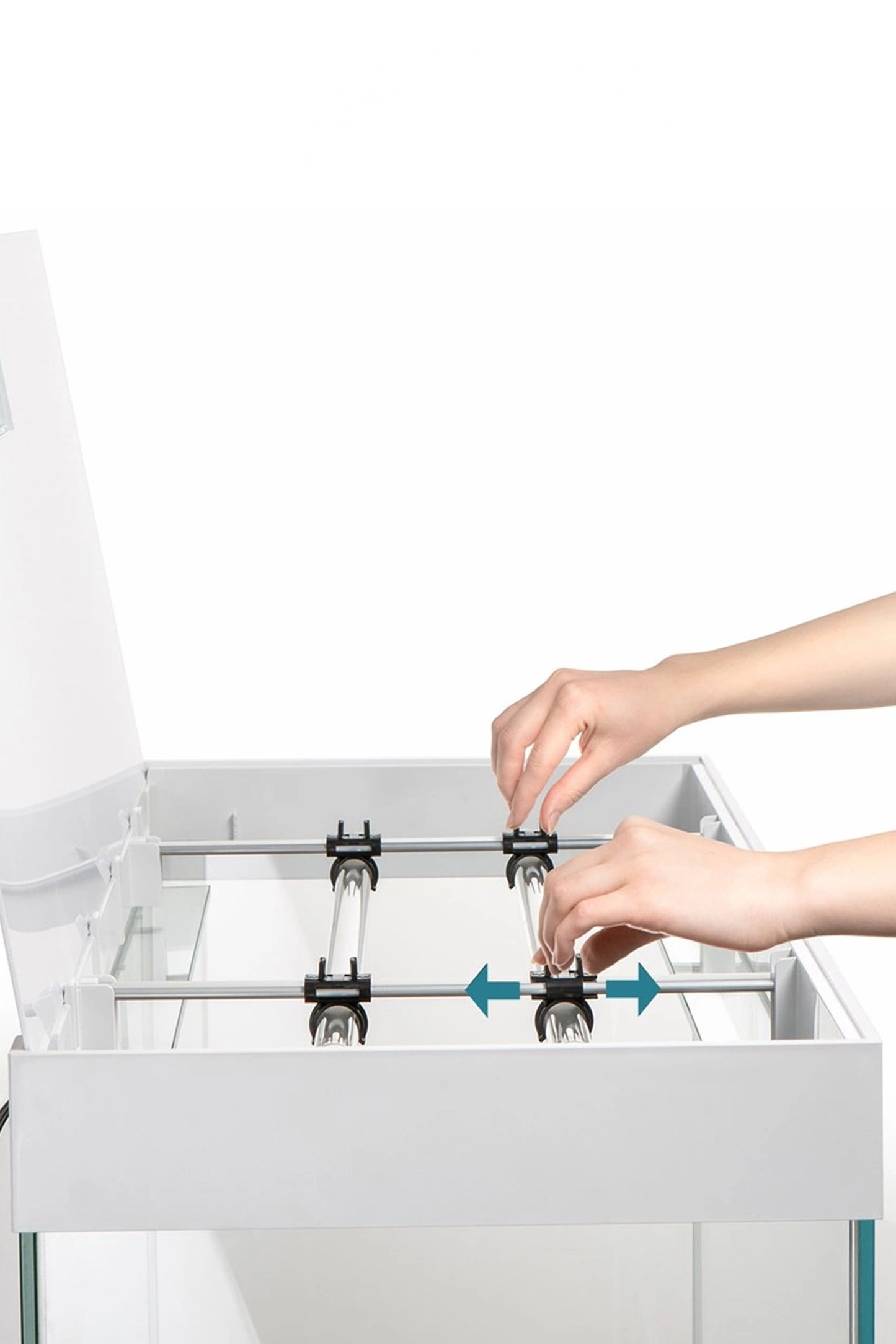 Acuario Optiset 240 litros con mueble Blanco