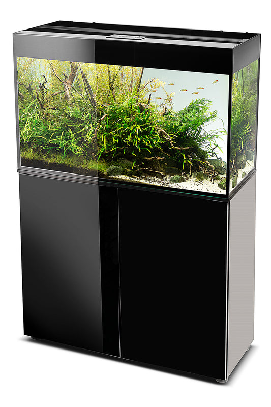 Acuario con mueble AQUAEL GLOSSY 100 BLACK de 215 litros