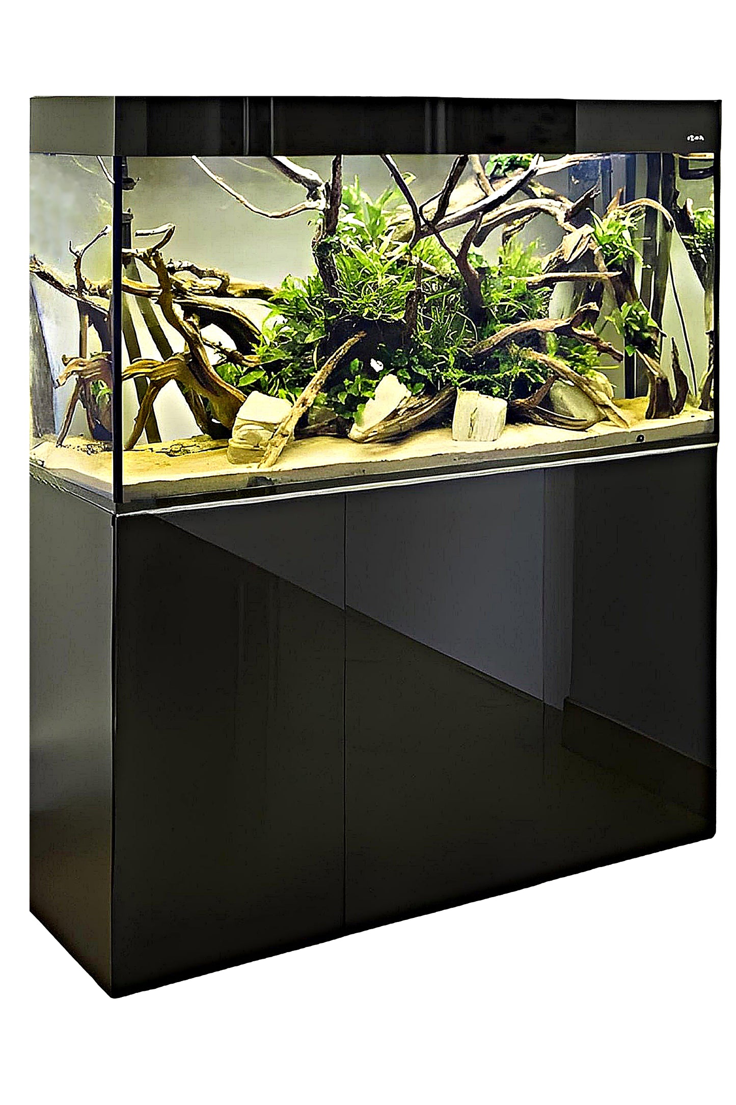 Acuario con mueble AQUAEL GLOSSY 120 BLACK de 260 litros