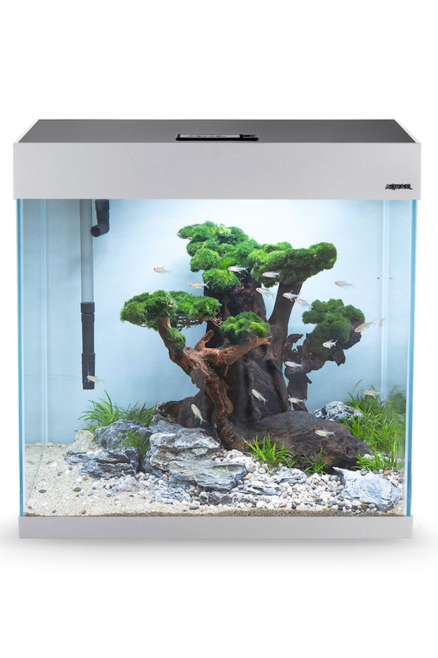 AQUAEL - Acuario OPTISET 130 litros en Gris