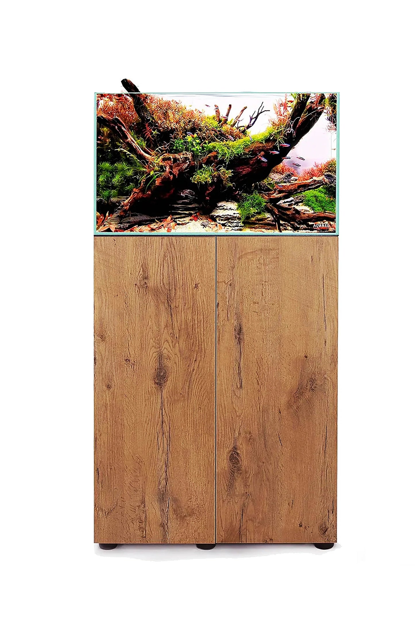 Opti Tank 60 de 54 litros - Urna de cristal óptico con mueble Madera