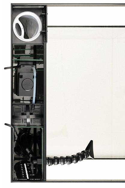 Acuario GLOSSY MARINE 60 de 170 litros con mueble negro