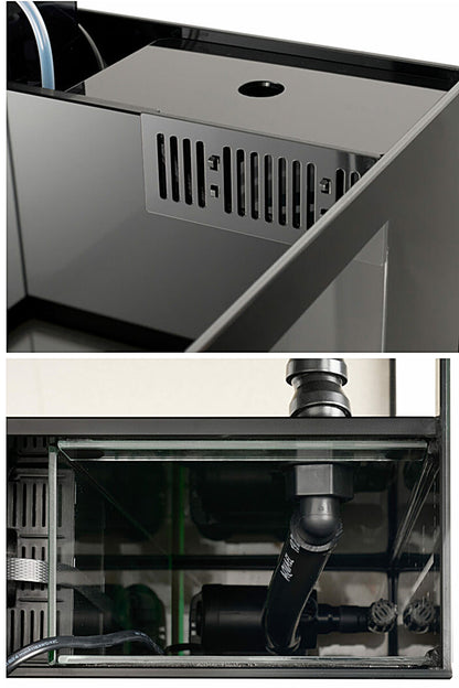 Acuario GLOSSY MARINE 60 de 170 litros con mueble negro