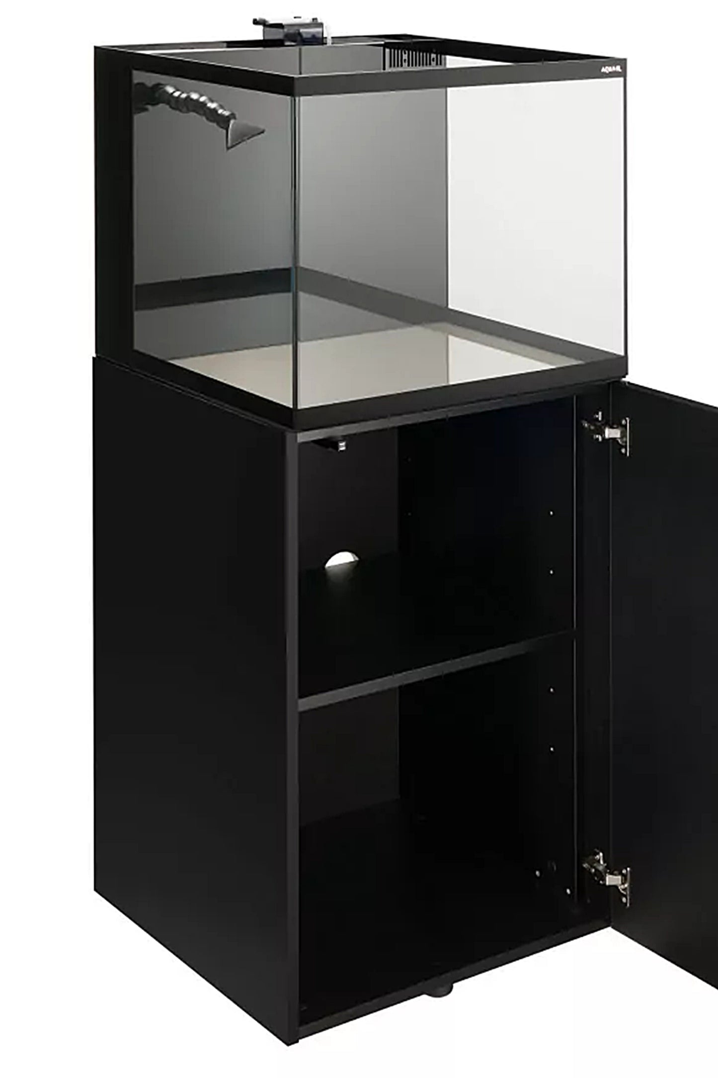 Acuario GLOSSY MARINE 60 de 170 litros con mueble negro