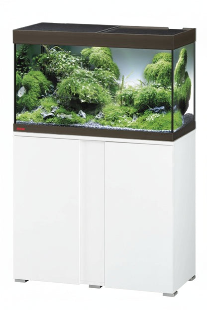 Acuario EHEIM VIVALINE BRONCE de 126 litros con mueble Blanco