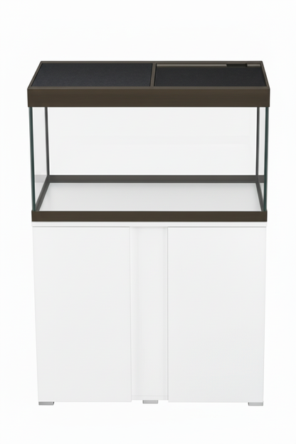 Acuario EHEIM VIVALINE BRONCE de 126 litros con mueble Blanco