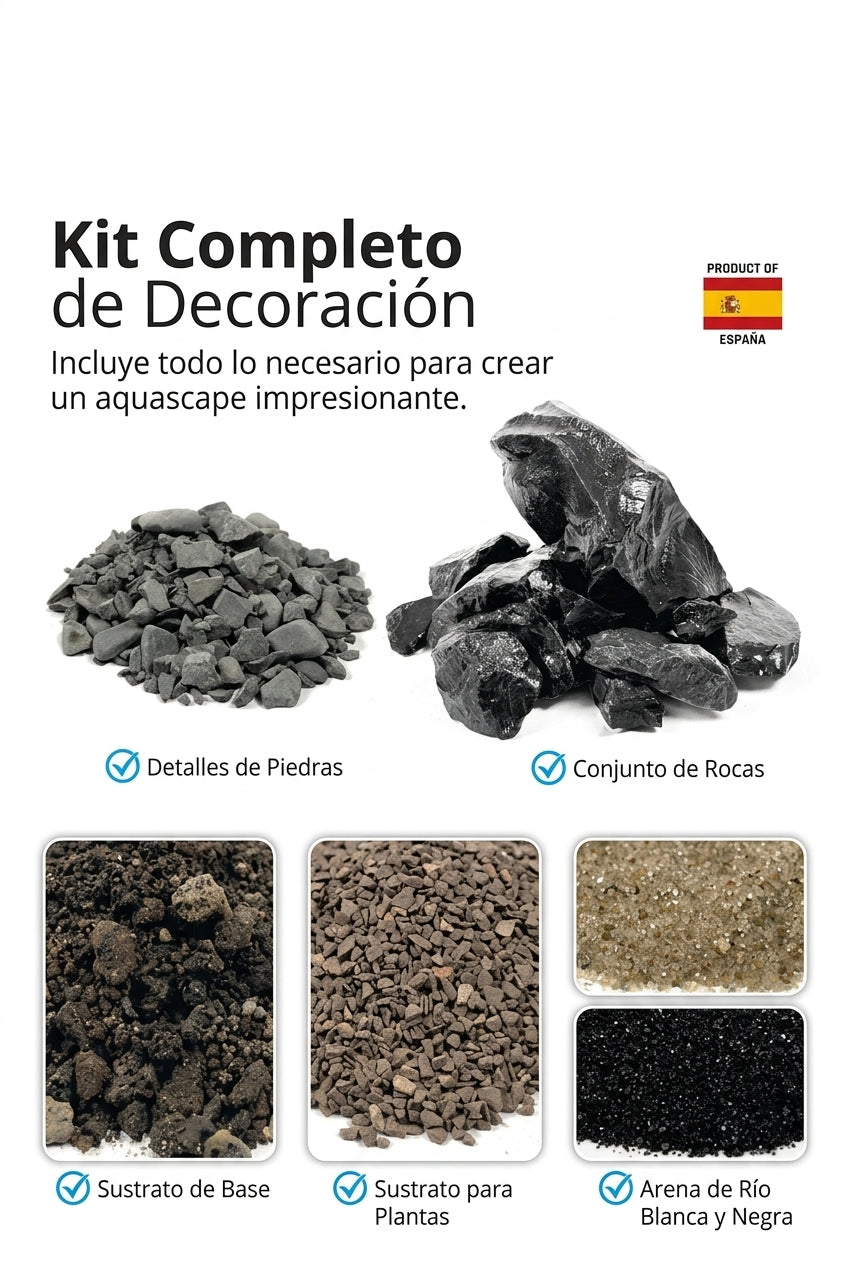 Fluval - Aquascaper Kit Nano - Black Basalt