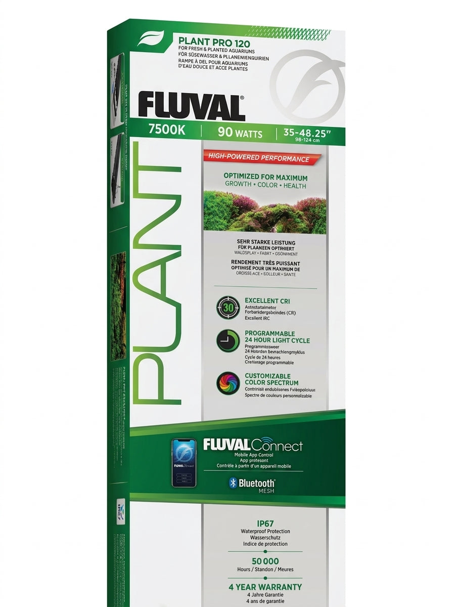 Fluval - Iluminación LED Plant PRO 4.0 de 90W (88,2-124,4 cm)