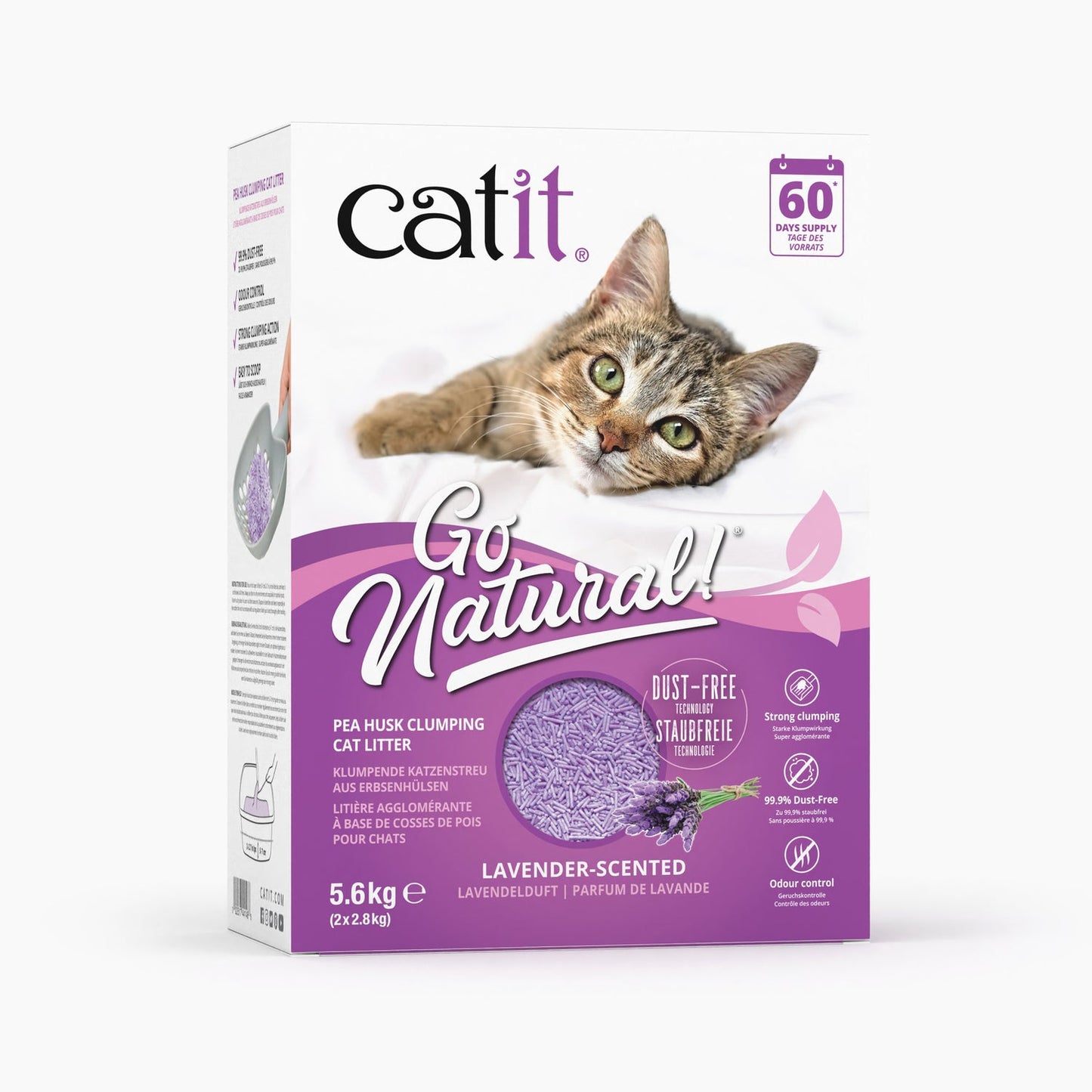 Catit Go Natural! Arena Guisantes de Lavanda 5,6kg
