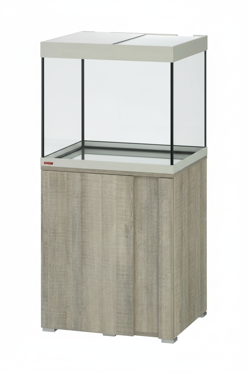 Acuario EHEIM VIVALINE LED 150 litros con mueble Roble gris